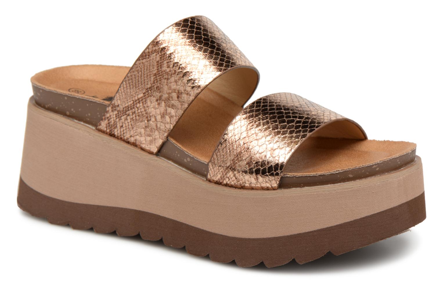 Zapatos promocionales Xti 48060 (Oro y bronce) - Zuecos Zapatos casuales salvajes Zapatos promocionales Xti 48060 (Oro y bronce) - Zuecos Zapatos casuales salvajes